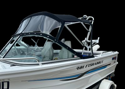 quintrex boat with custom fitted clears